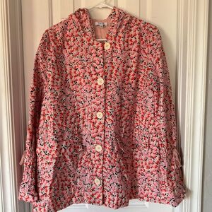 Fate Pink Floral Teddy Jacket